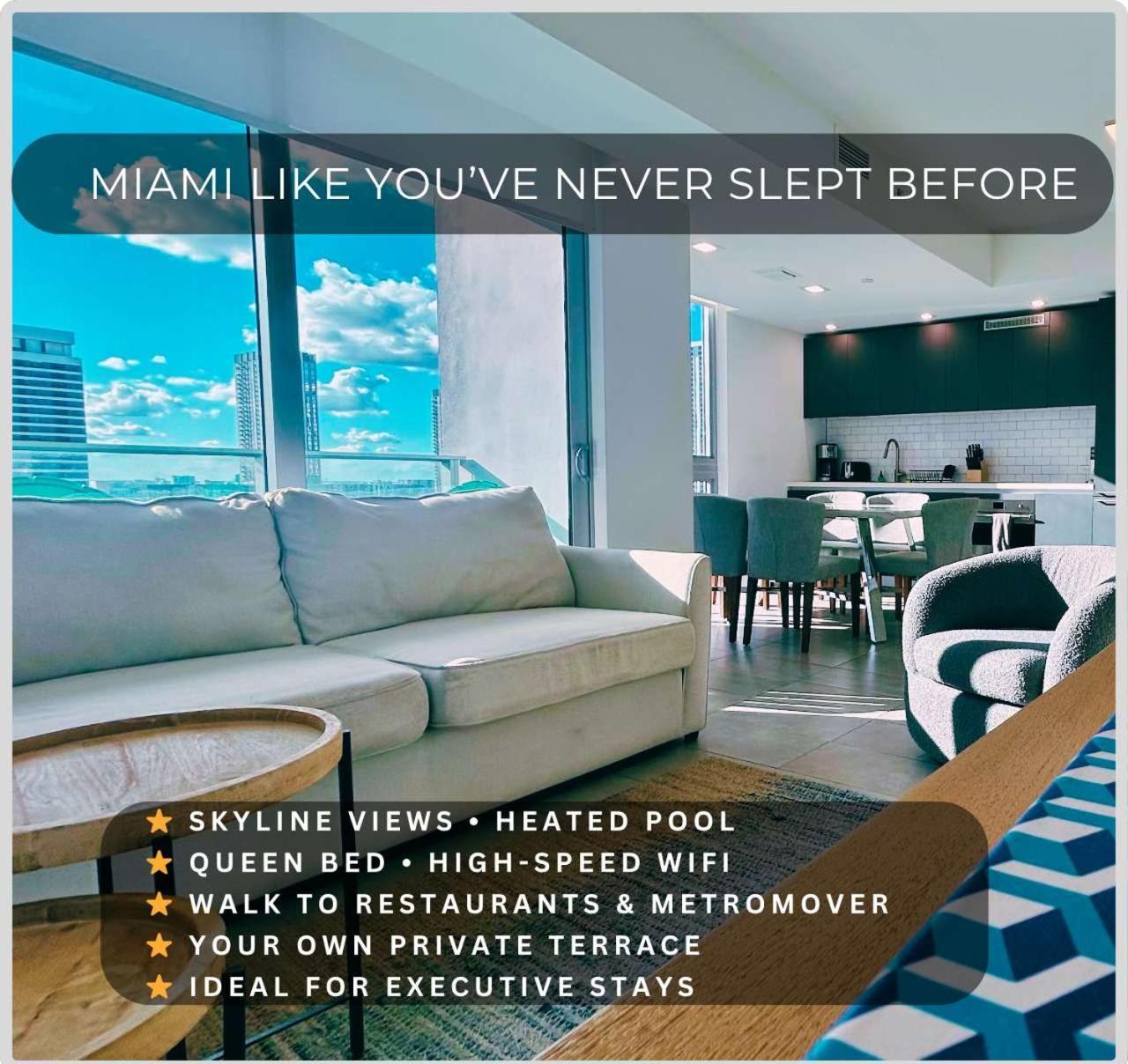 Rare Corner Unit Private Terrace & Sunset Views * Miami